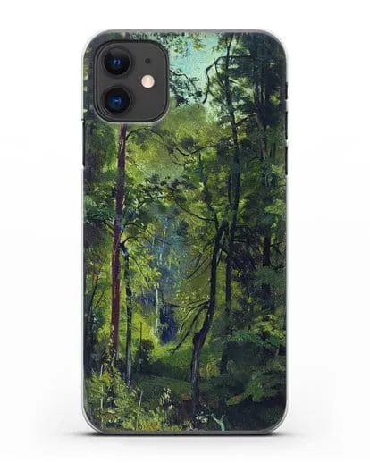 Чехол Лес. Этюд (Шишкин Иван) силиконовый для iPhone 11