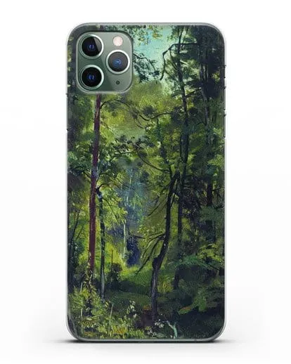 Чехол Лес. Этюд (Шишкин Иван) силиконовый для iPhone 11 Pro Max