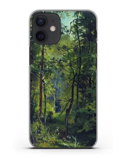 Чехол Лес. Этюд (Шишкин Иван) силиконовый для iPhone 12 mini