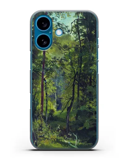 Чехол Лес. Этюд (Шишкин Иван) силиконовый для iPhone 16