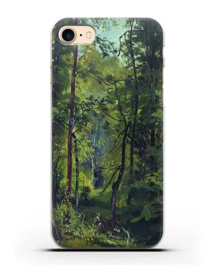 Чехол Лес. Этюд (Шишкин Иван) силиконовый для iPhone 7