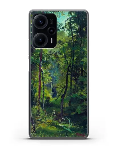 Чехол Лес. Этюд (Шишкин Иван) силиконовый для Xiaomi Poco F5