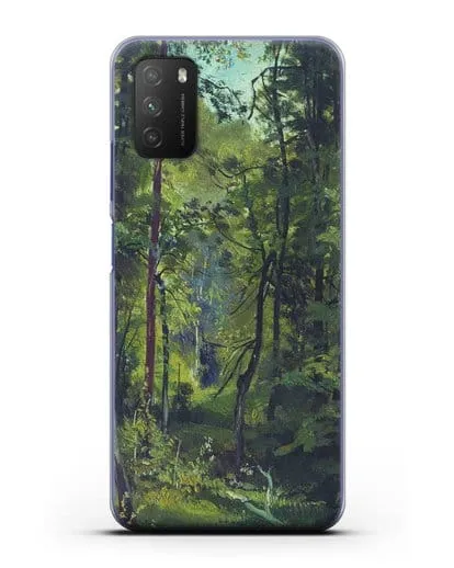 Чехол Лес. Этюд (Шишкин Иван) силиконовый для Xiaomi Poco M3