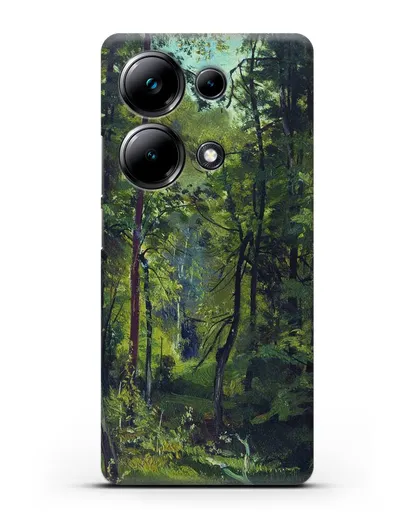 Чехол Лес. Этюд (Шишкин Иван) силиконовый для Xiaomi Poco M6 Pro