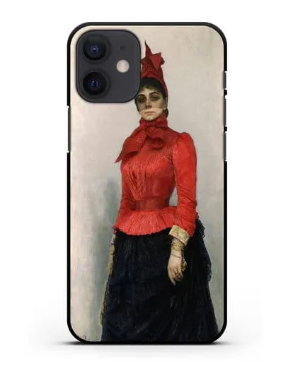 Чехол Портрет баронессы В.И.Икскуль фон Гильденбандт (Репин Илья) силиконовый для iPhone 12 mini