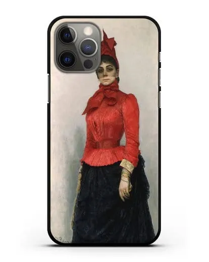 Чехол Портрет баронессы В.И.Икскуль фон Гильденбандт (Репин Илья) силиконовый для iPhone 12 Pro