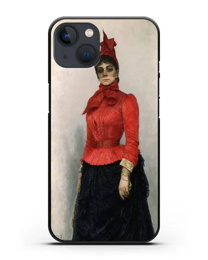 Чехол Портрет баронессы В.И.Икскуль фон Гильденбандт (Репин Илья) силиконовый для iPhone 13
