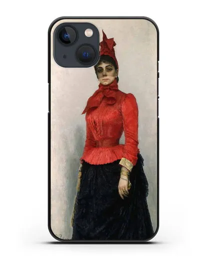 Чехол Портрет баронессы В.И.Икскуль фон Гильденбандт (Репин Илья) силиконовый для iPhone 13 Mini