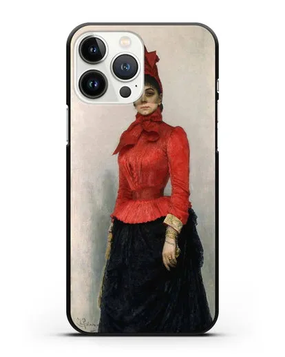 Чехол Портрет баронессы В.И.Икскуль фон Гильденбандт (Репин Илья) силиконовый для iPhone 13 Pro Max