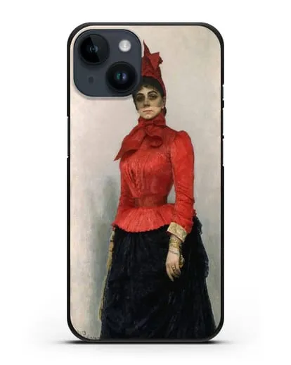 Чехол Портрет баронессы В.И.Икскуль фон Гильденбандт (Репин Илья) силиконовый для iPhone 14