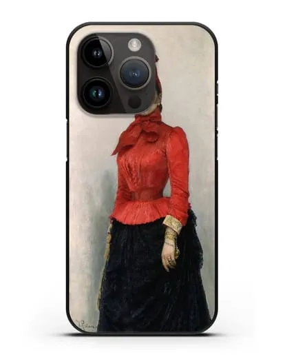 Чехол Портрет баронессы В.И.Икскуль фон Гильденбандт (Репин Илья) силиконовый для iPhone 14 Pro