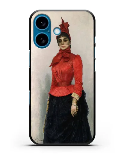 Чехол Портрет баронессы В.И.Икскуль фон Гильденбандт (Репин Илья) силиконовый для iPhone 16