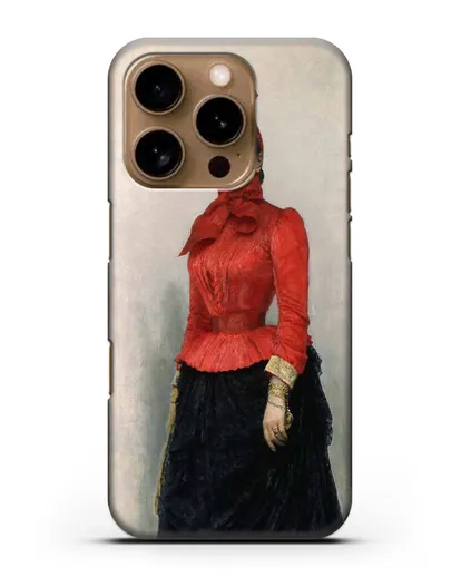 Чехол Портрет баронессы В.И.Икскуль фон Гильденбандт (Репин Илья) силиконовый для iPhone 16 Pro