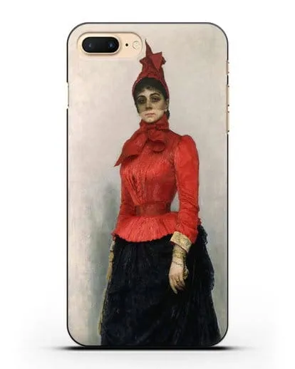 Чехол Портрет баронессы В.И.Икскуль фон Гильденбандт (Репин Илья) силиконовый для iPhone 7 Plus