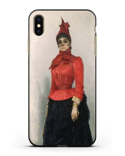 Чехол Портрет баронессы В.И.Икскуль фон Гильденбандт (Репин Илья) силиконовый для iPhone XS Max