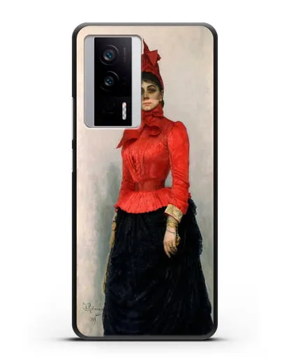 Чехол Портрет баронессы В.И.Икскуль фон Гильденбандт (Репин Илья) силиконовый для Xiaomi Poco F5 Pro