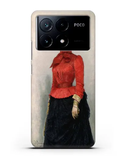 Чехол Портрет баронессы В.И.Икскуль фон Гильденбандт (Репин Илья) силиконовый для Xiaomi Poco X6 Pro