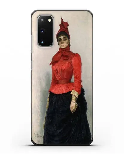 Чехол Портрет баронессы В.И.Икскуль фон Гильденбандт (Репин Илья) силиконовый для Samsung Galaxy S20 [SM-G980F]