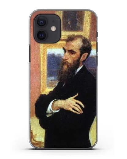 Чехол Портрет П. М. Третьякова (Репин Илья) силиконовый для iPhone 12