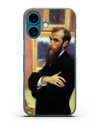 Чехол Портрет П. М. Третьякова (Репин Илья) силиконовый для iPhone 16