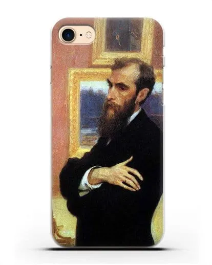 Чехол Портрет П. М. Третьякова (Репин Илья) силиконовый для iPhone 8