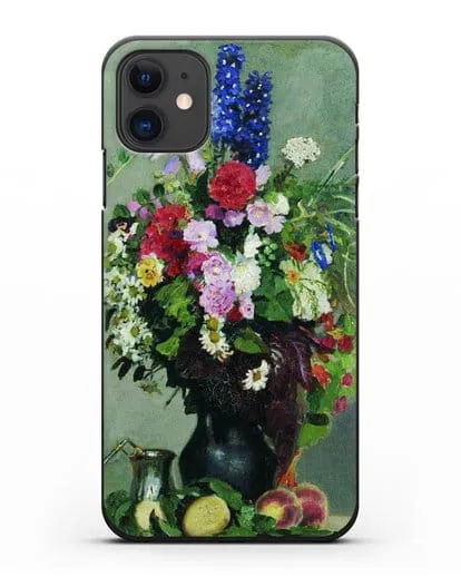 Чехол Букет цветов (Репин Илья) силиконовый для iPhone 11