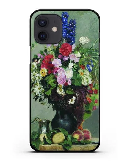 Чехол Букет цветов (Репин Илья) силиконовый для iPhone 12
