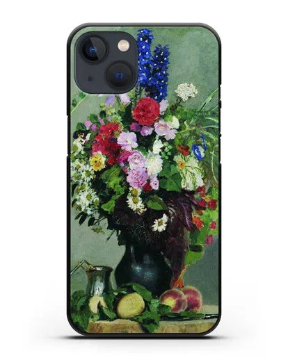 Чехол Букет цветов (Репин Илья) силиконовый для iPhone 13