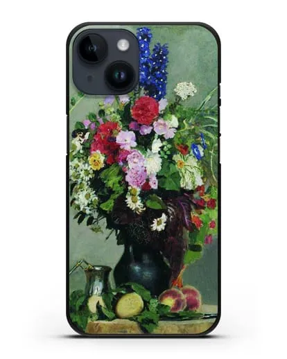 Чехол Букет цветов (Репин Илья) силиконовый для iPhone 14