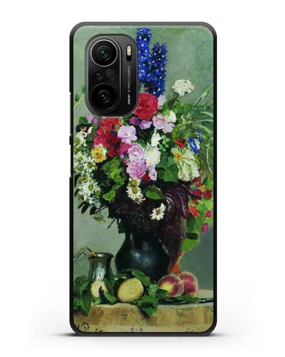 Чехол Букет цветов (Репин Илья) силиконовый для Xiaomi Poco F3