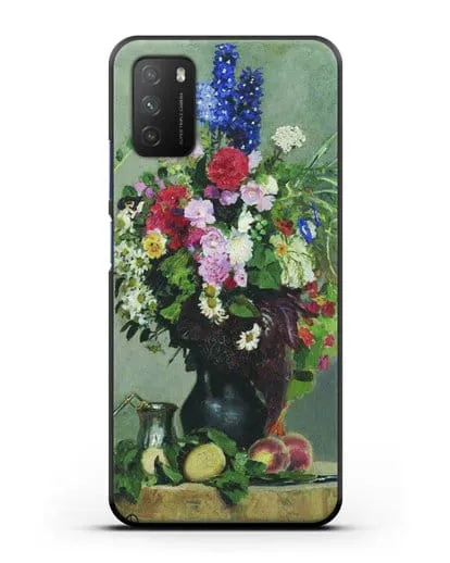Чехол Букет цветов (Репин Илья) силиконовый для Xiaomi Poco M3