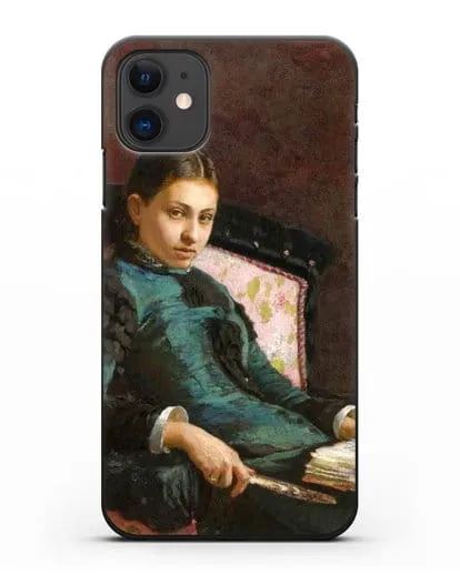 Чехол Портрет Веры Репиной (Репин Илья) силиконовый для iPhone 11