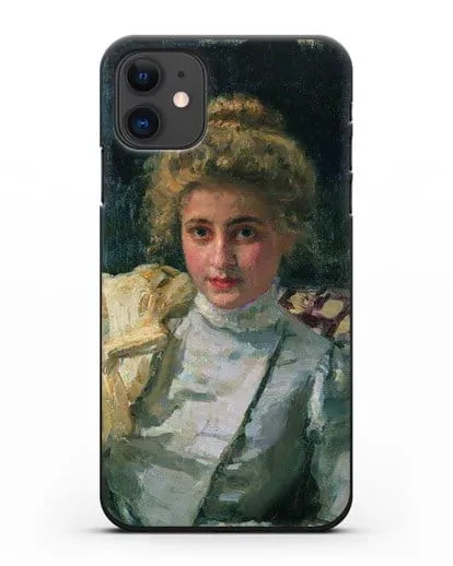 Чехол Блондинка (Портрет Ольги Тевяшевой) (Репин Илья) силиконовый для iPhone 11