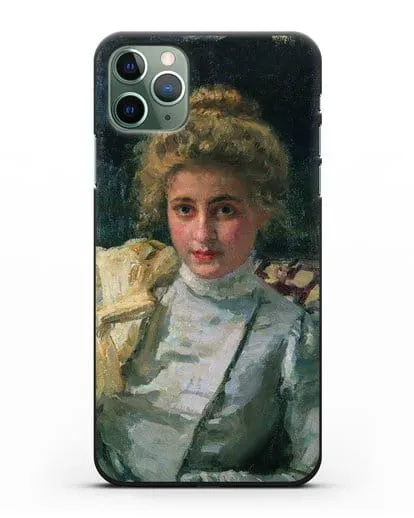 Чехол Блондинка (Портрет Ольги Тевяшевой) (Репин Илья) силиконовый для iPhone 11 Pro