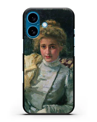 Чехол Блондинка (Портрет Ольги Тевяшевой) (Репин Илья) силиконовый для iPhone 16