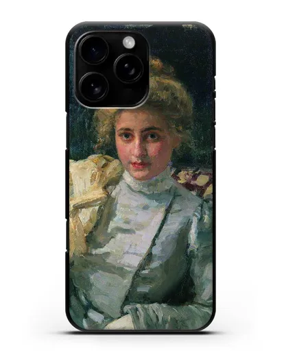 Чехол Блондинка (Портрет Ольги Тевяшевой) (Репин Илья) силиконовый для iPhone 16 Pro Max