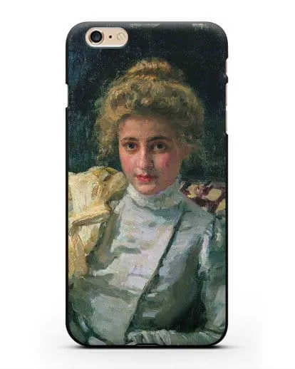Чехол Блондинка (Портрет Ольги Тевяшевой) (Репин Илья) силиконовый для iPhone 6 Plus
