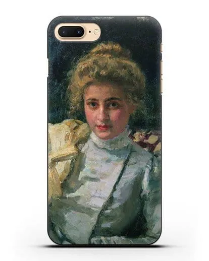 Чехол Блондинка (Портрет Ольги Тевяшевой) (Репин Илья) силиконовый для iPhone 7 Plus