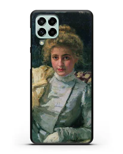 Чехол Блондинка (Портрет Ольги Тевяшевой) (Репин Илья) силиконовый для Samsung Galaxy M53 [SM-M536]