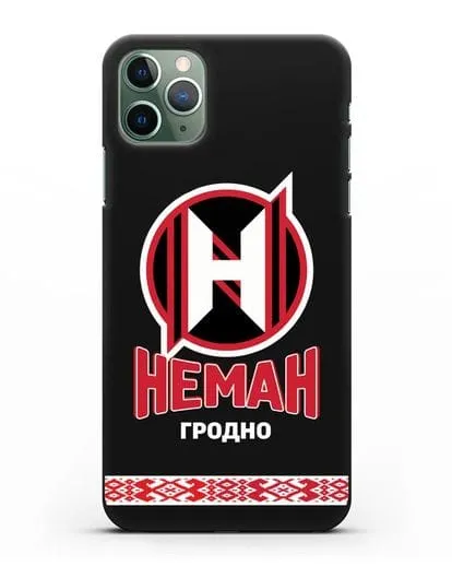 Чехол с логотипом и надписью ХК Неман Гродно силиконовый для iPhone 11 Pro Max