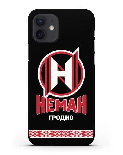 Чехол с логотипом и надписью ХК Неман Гродно силиконовый для iPhone 12