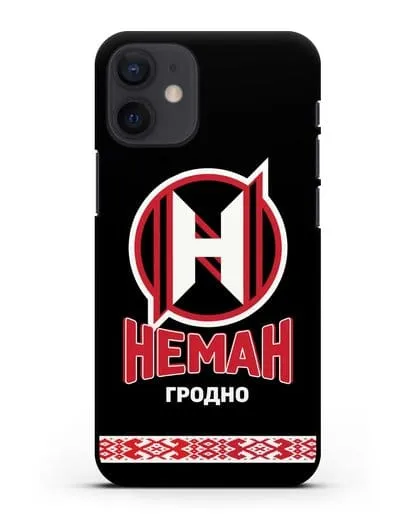 Чехол с логотипом и надписью ХК Неман Гродно силиконовый для iPhone 12 mini