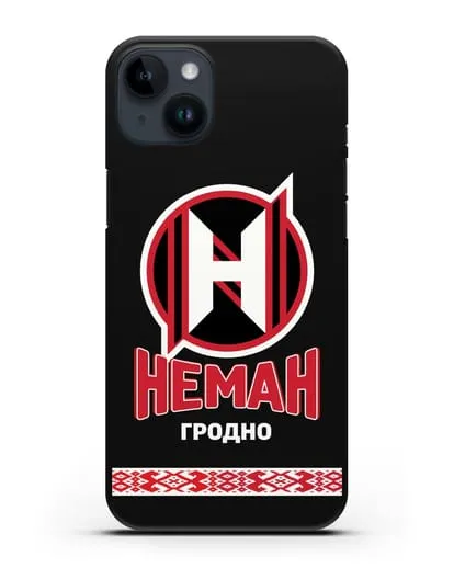 Чехол с логотипом и надписью ХК Неман Гродно силиконовый для iPhone 14 Plus