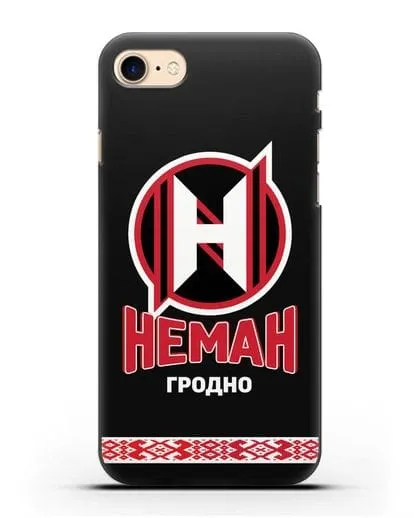 Чехол с логотипом и надписью ХК Неман Гродно силиконовый для iPhone 8