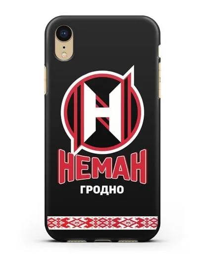 Чехол с логотипом и надписью ХК Неман Гродно силиконовый для iPhone XR
