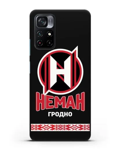 Чехол с логотипом и надписью ХК Неман Гродно силиконовый для Xiaomi Poco M4 Pro 5G