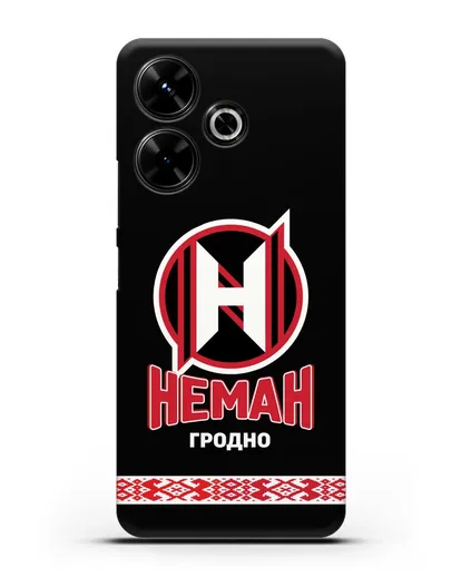 Чехол с логотипом и надписью ХК Неман Гродно силиконовый для Xiaomi Poco M6