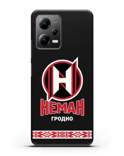 Чехол с логотипом и надписью ХК Неман Гродно силиконовый для Xiaomi Poco X5