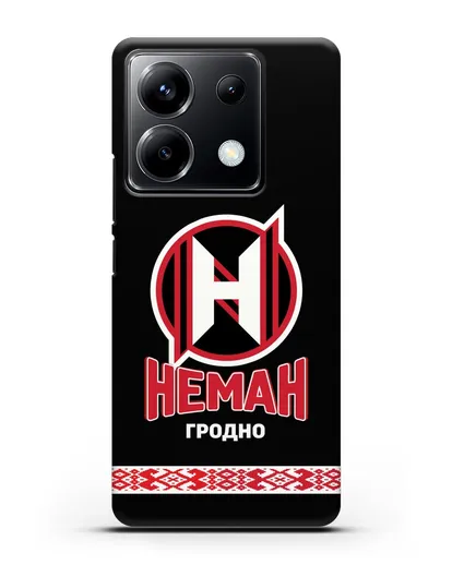 Чехол с логотипом и надписью ХК Неман Гродно силиконовый для Xiaomi Poco X6