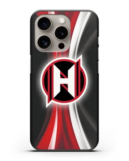 Чехол с логотипом ХК Неман Гродно силиконовый для iPhone 15 Pro